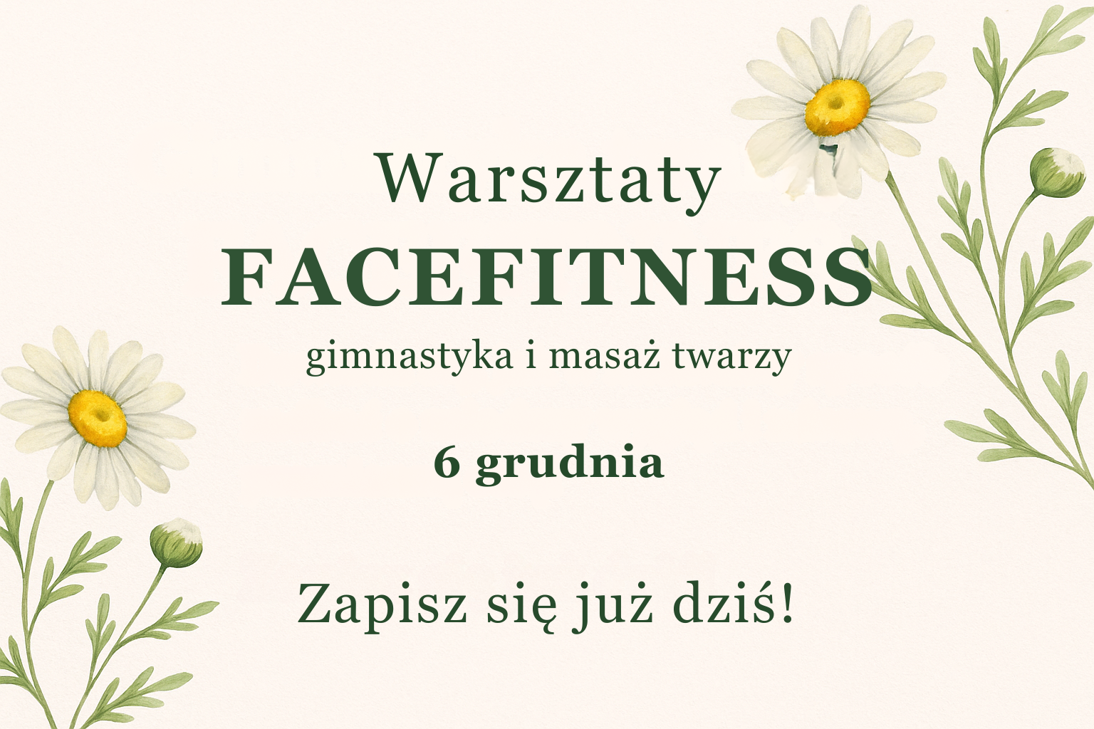 Warsztaty Facefitness & automasaż twarzy 6.12 Lublin