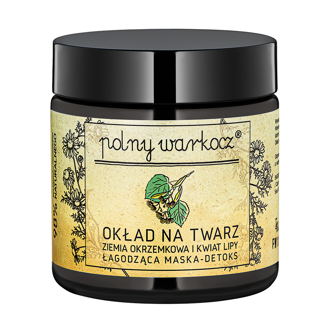 Łagodząca Maska – Detoks Ziemia Okrzemkowa i Kwiat Lipy